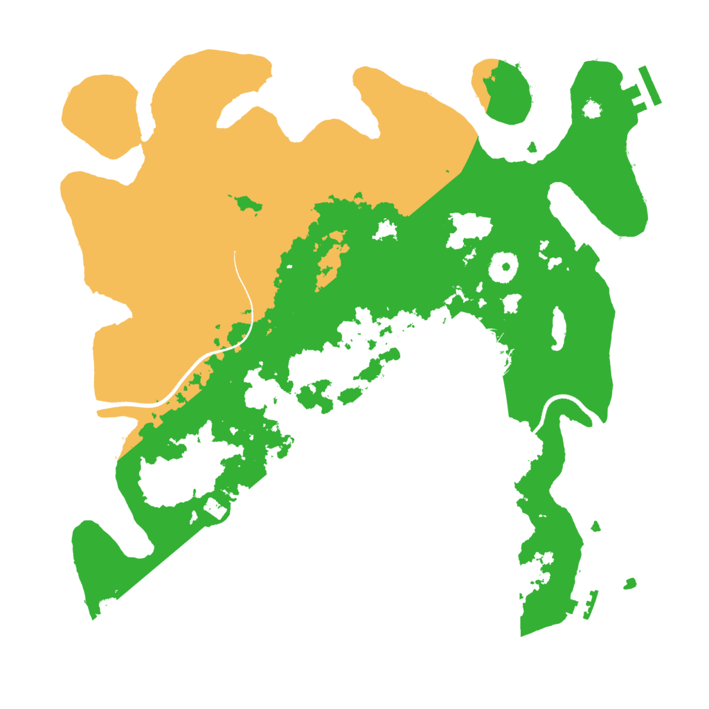 Biome Rust Map: Procedural Map, Size: 3500, Seed: 649927079