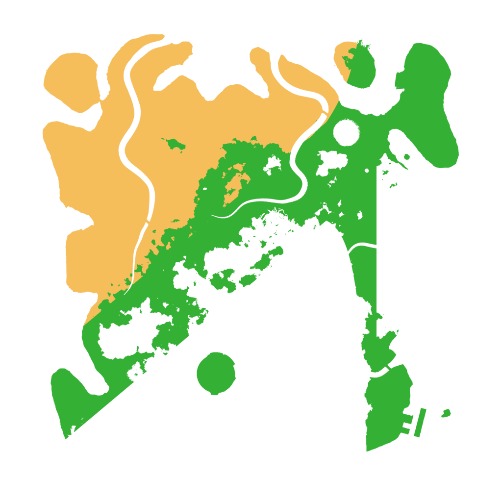 Biome Rust Map: Procedural Map, Size: 3500, Seed: 649927079