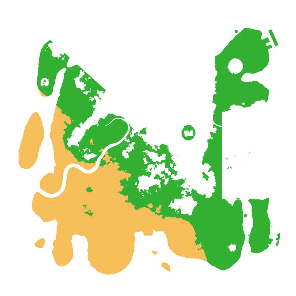 Biome Rust Map: Procedural Map, Size: 3500, Seed: 79661525