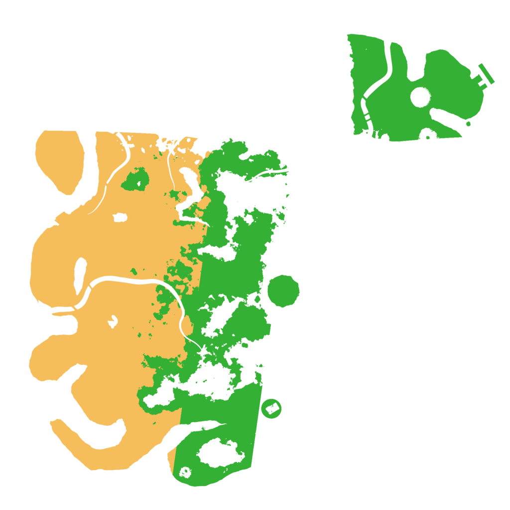 Biome Rust Map: Procedural Map, Size: 4500, Seed: 41709286