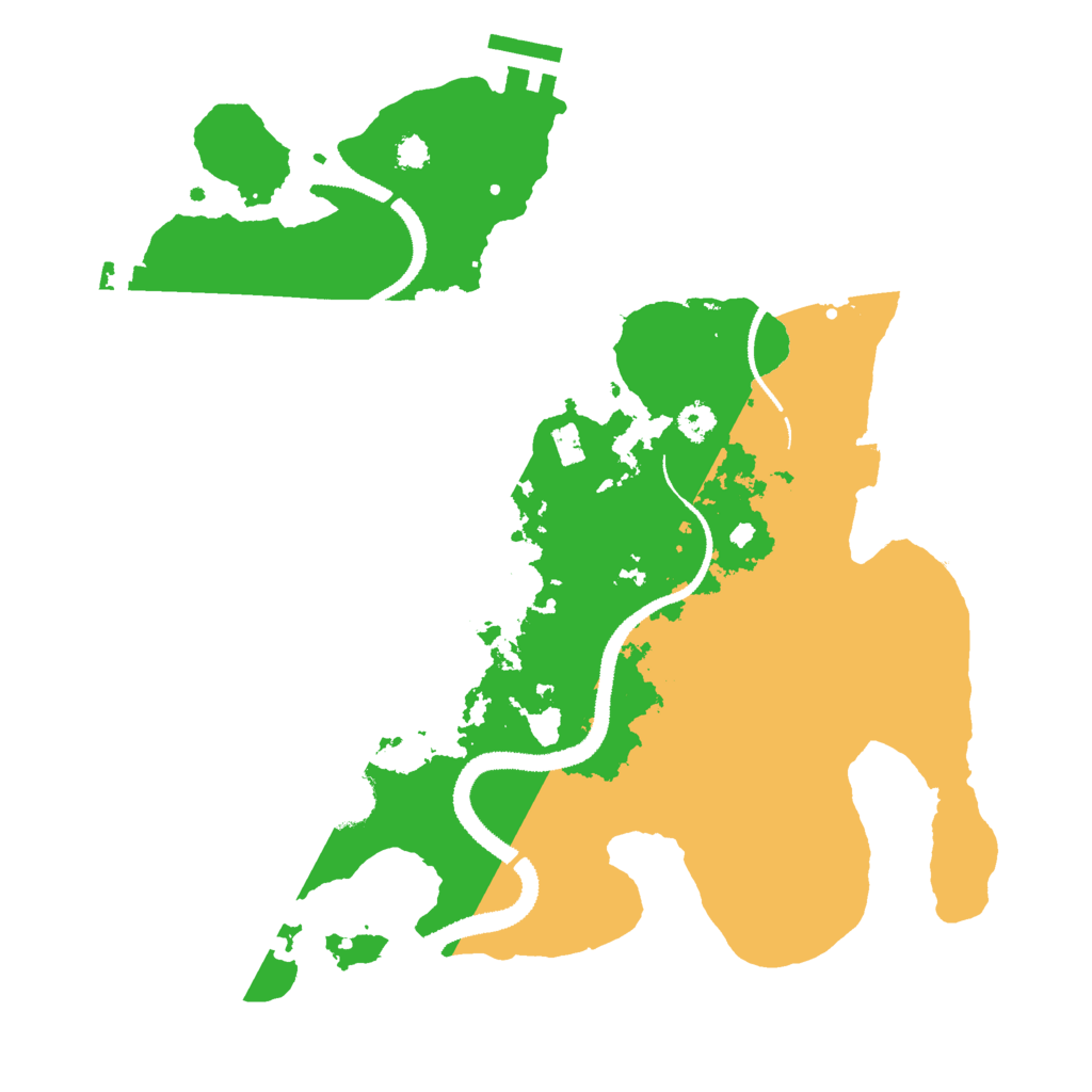 Biome Rust Map: Procedural Map, Size: 3000, Seed: 1071338270
