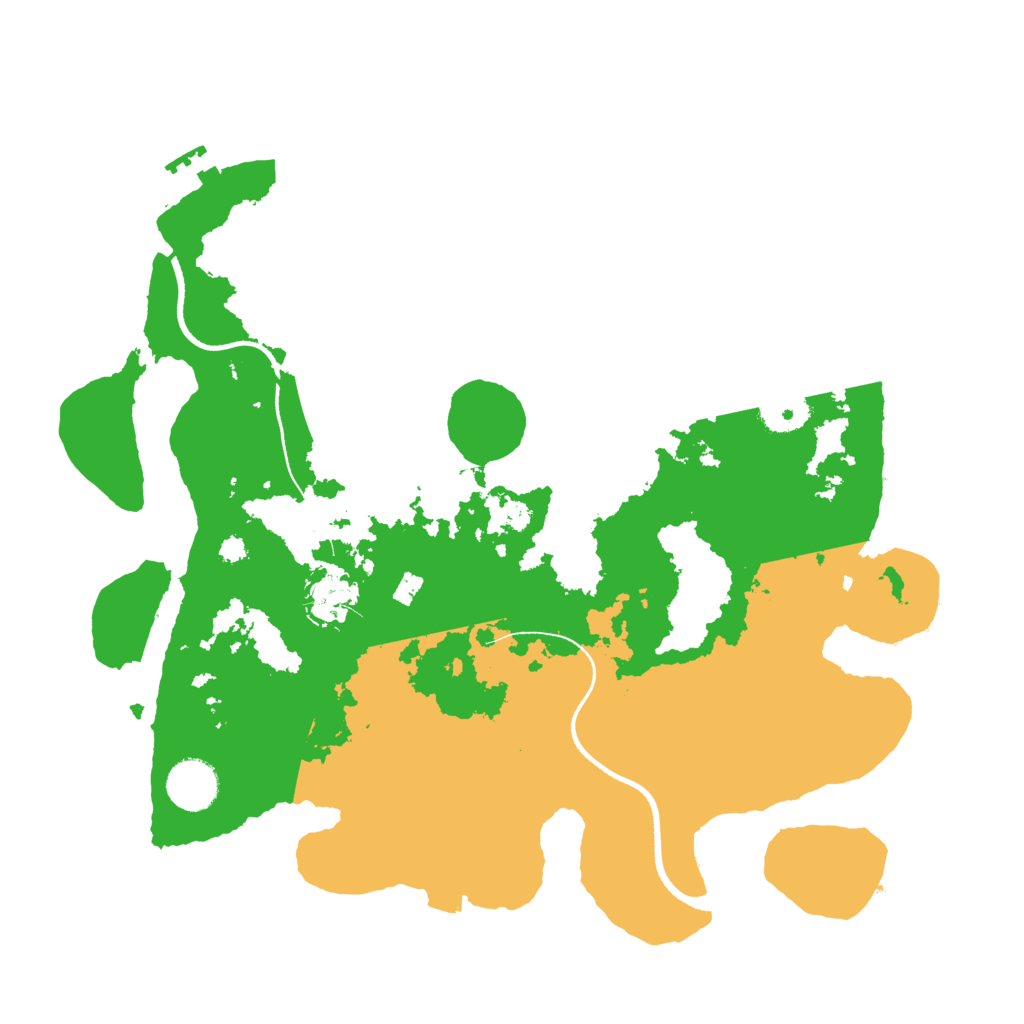 Biome Rust Map: Procedural Map, Size: 3500, Seed: 807877399