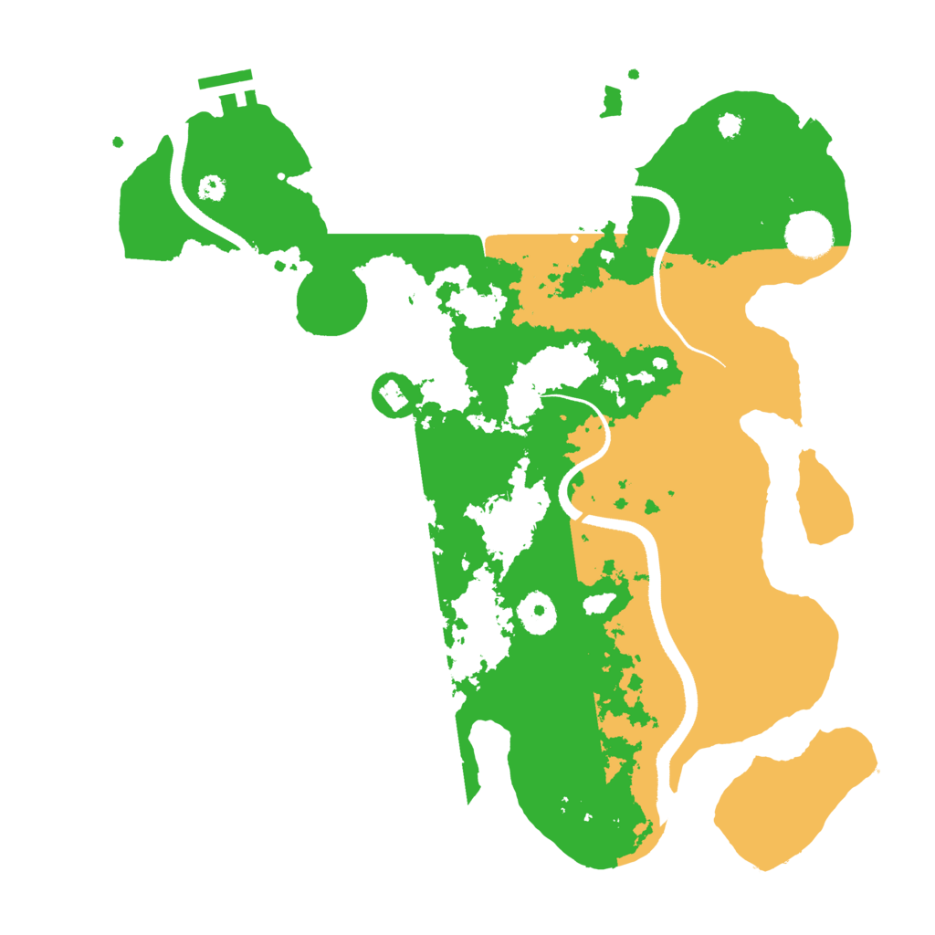 Biome Rust Map: Procedural Map, Size: 3500, Seed: 18397237