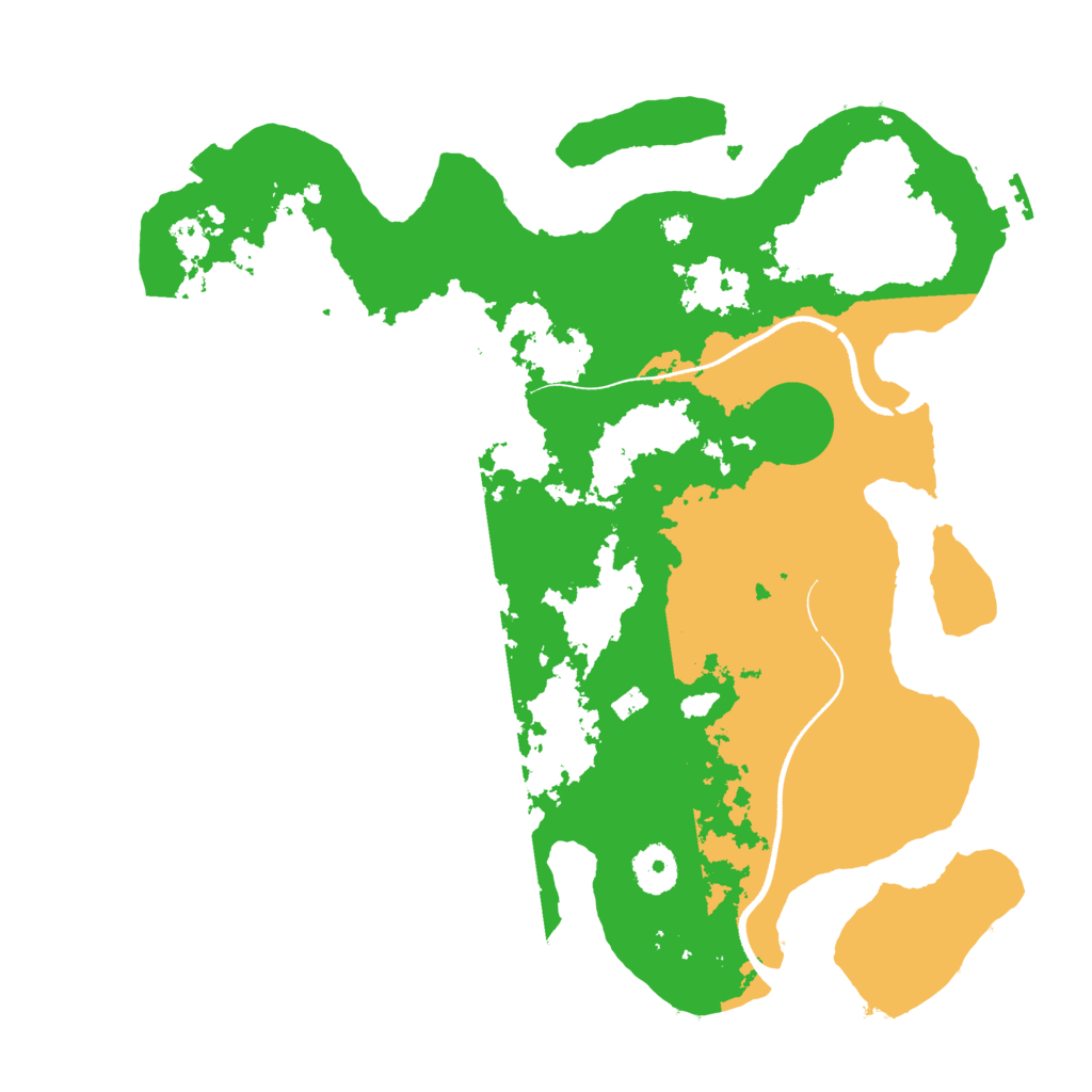 Biome Rust Map: Procedural Map, Size: 3500, Seed: 18397237