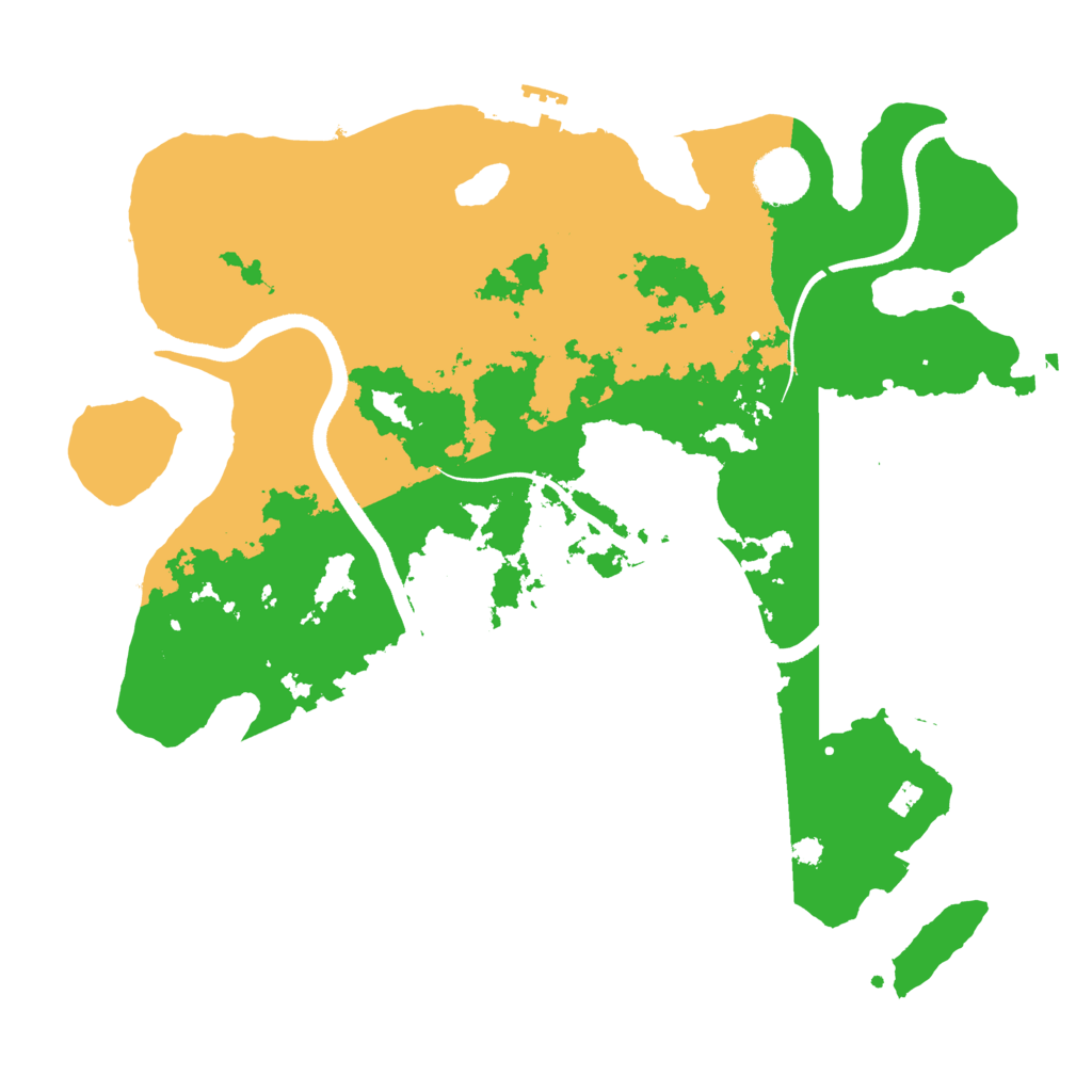 Biome Rust Map: Procedural Map, Size: 3500, Seed: 359295251