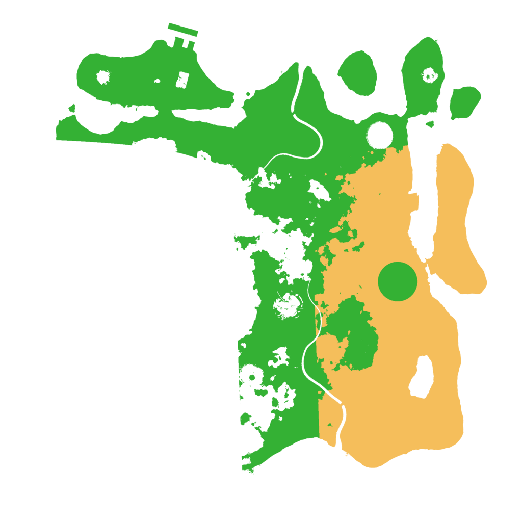 Biome Rust Map: Procedural Map, Size: 3500, Seed: 2395