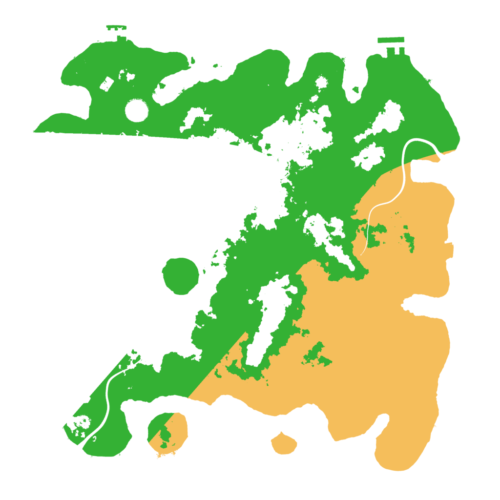 Biome Rust Map: Procedural Map, Size: 3800, Seed: 711785796