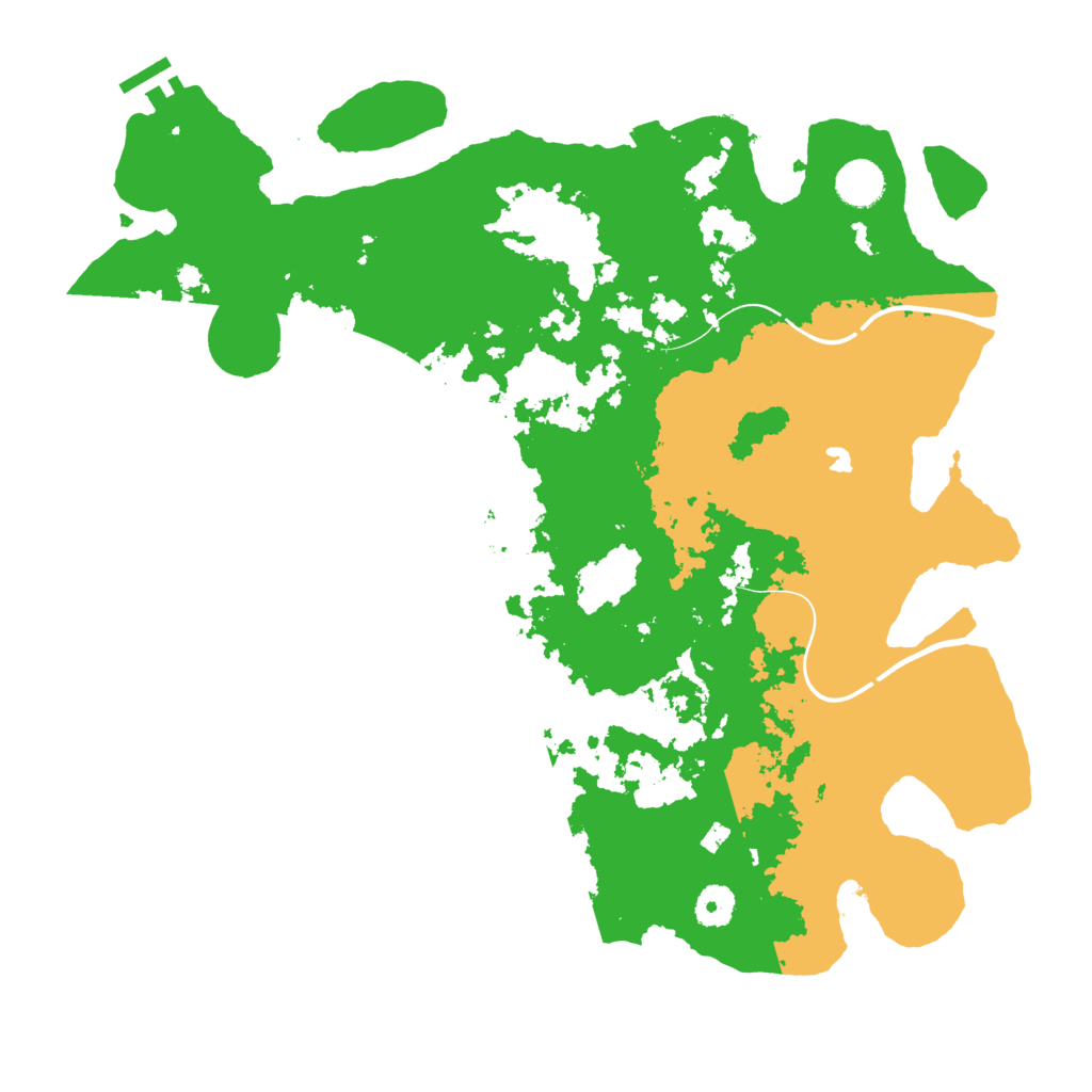 Biome Rust Map: Procedural Map, Size: 4000, Seed: 54201