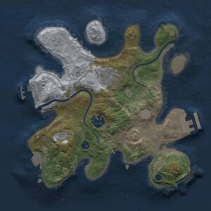 Thumbnail Rust Map: Procedural Map, Size: 2500, Seed: 170, 7 Monuments