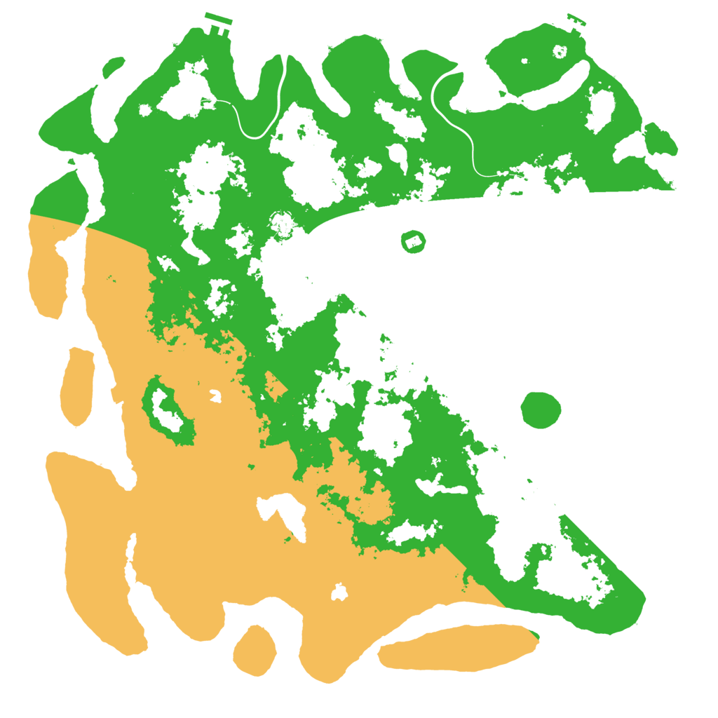 Biome Rust Map: Procedural Map, Size: 5200, Seed: 1025678735