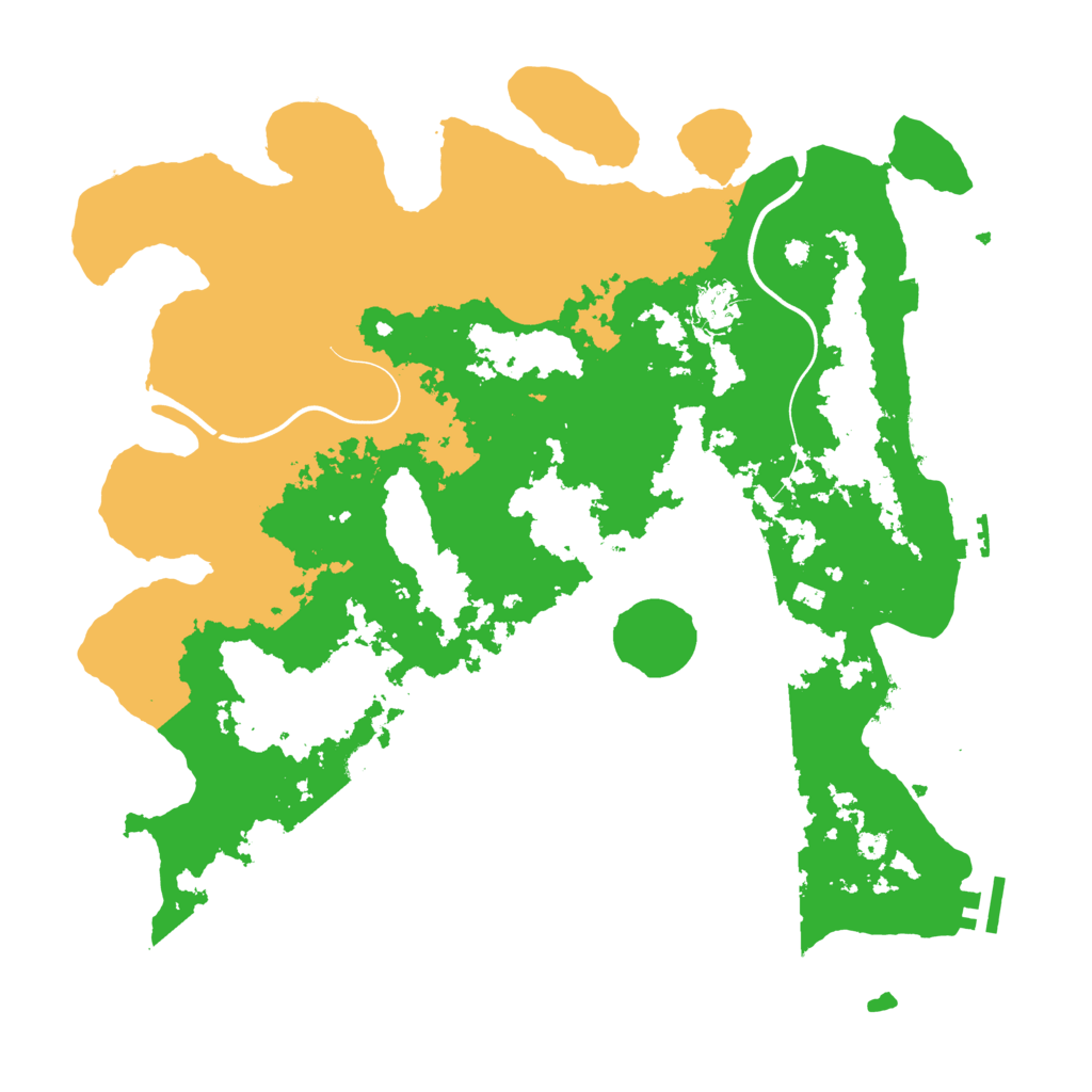 Biome Rust Map: Procedural Map, Size: 3900, Seed: 3553