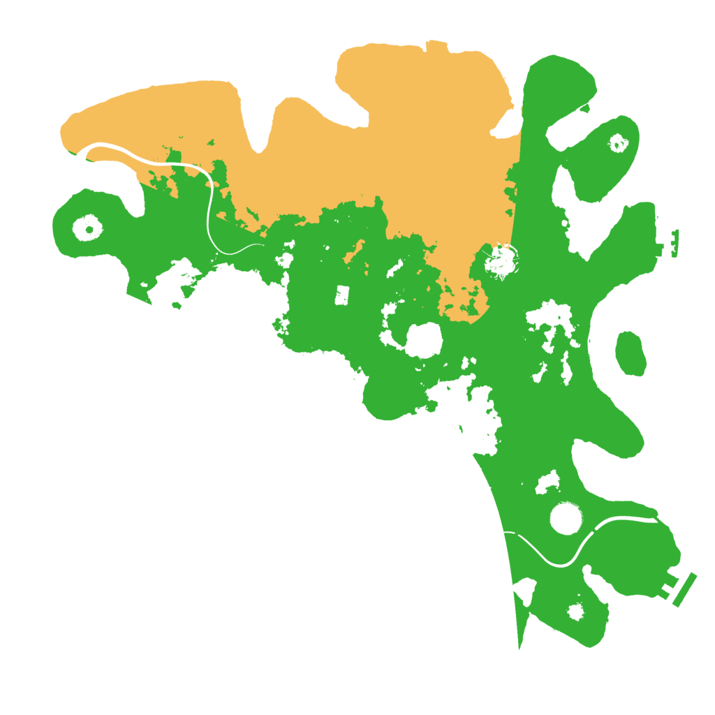 Biome Rust Map: Procedural Map, Size: 3900, Seed: 500