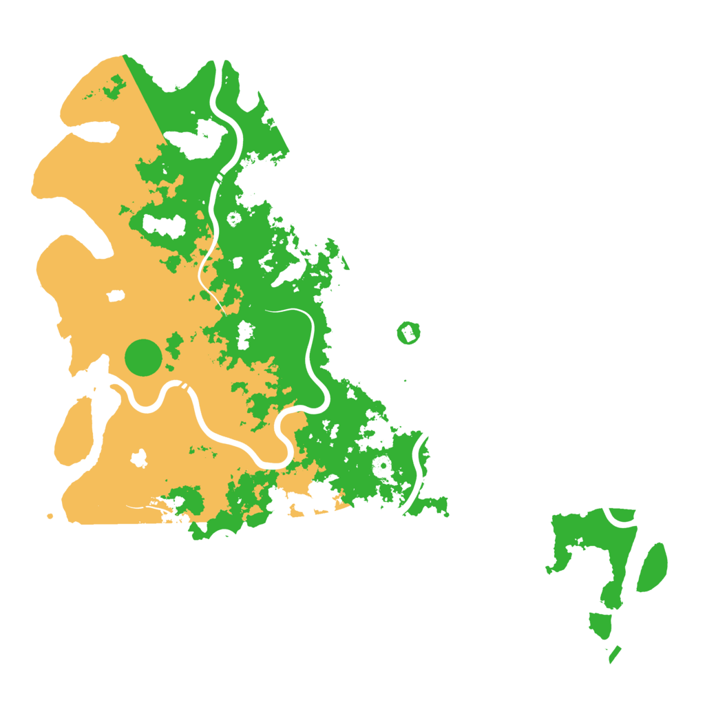 Biome Rust Map: Procedural Map, Size: 5000, Seed: 1314954478