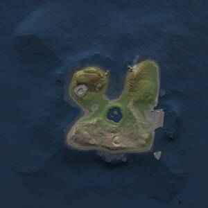 Thumbnail Rust Map: Procedural Map, Size: 1350, Seed: 1092088639, 1 Monuments