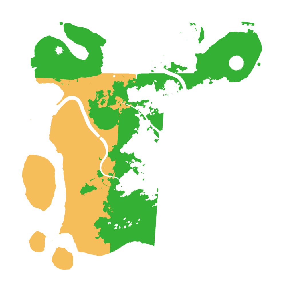Biome Rust Map: Procedural Map, Size: 3500, Seed: 2127672735