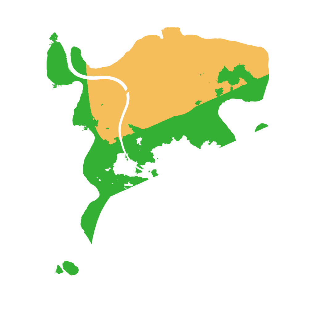 Biome Rust Map: Procedural Map, Size: 2000, Seed: 3245234