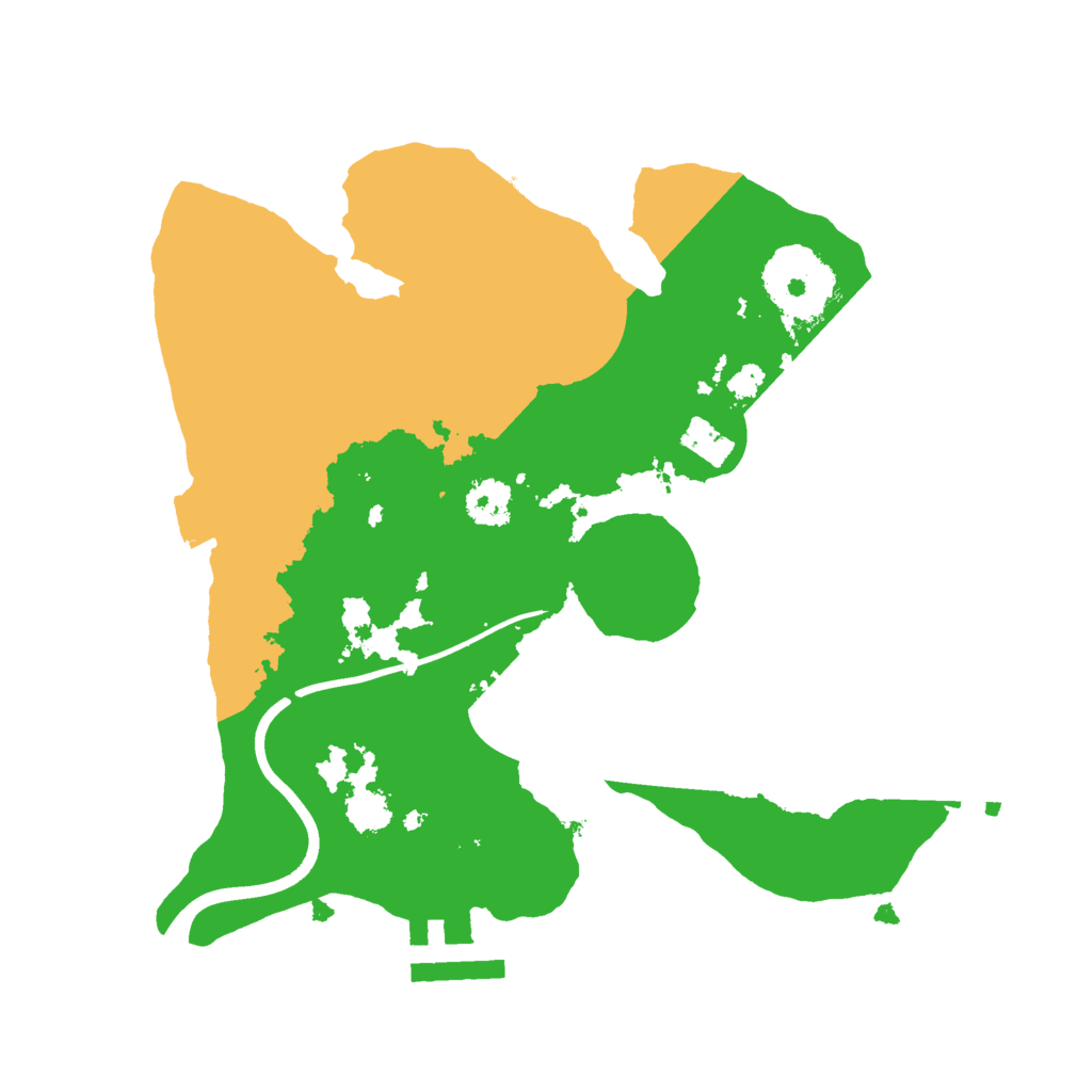 Biome Rust Map: Procedural Map, Size: 2350, Seed: 361463723