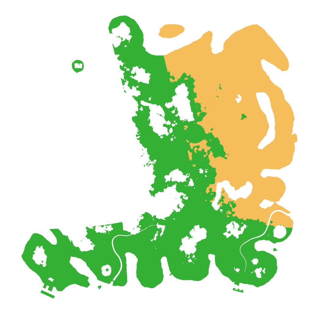 Biome Rust Map: Procedural Map, Size: 4350, Seed: 558373474