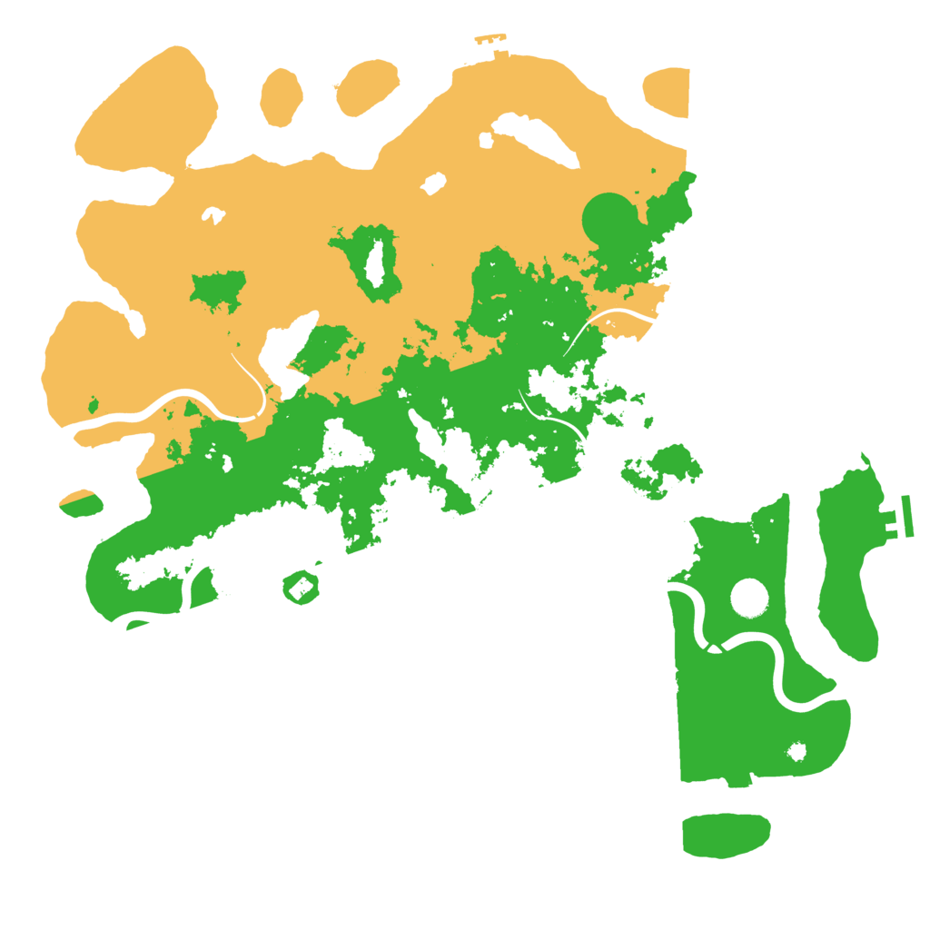 Biome Rust Map: Procedural Map, Size: 4500, Seed: 2033685550