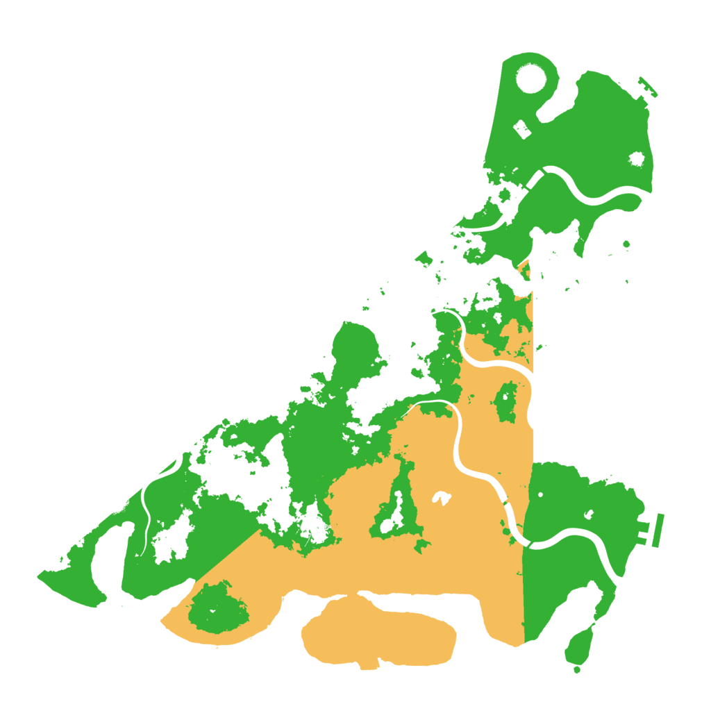 Biome Rust Map: Procedural Map, Size: 4250, Seed: 55555