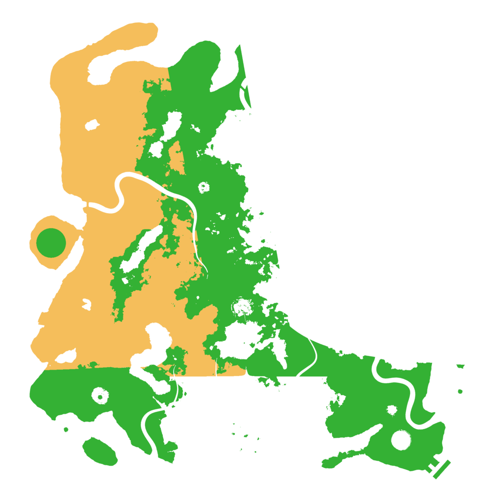 Biome Rust Map: Procedural Map, Size: 4500, Seed: 13623