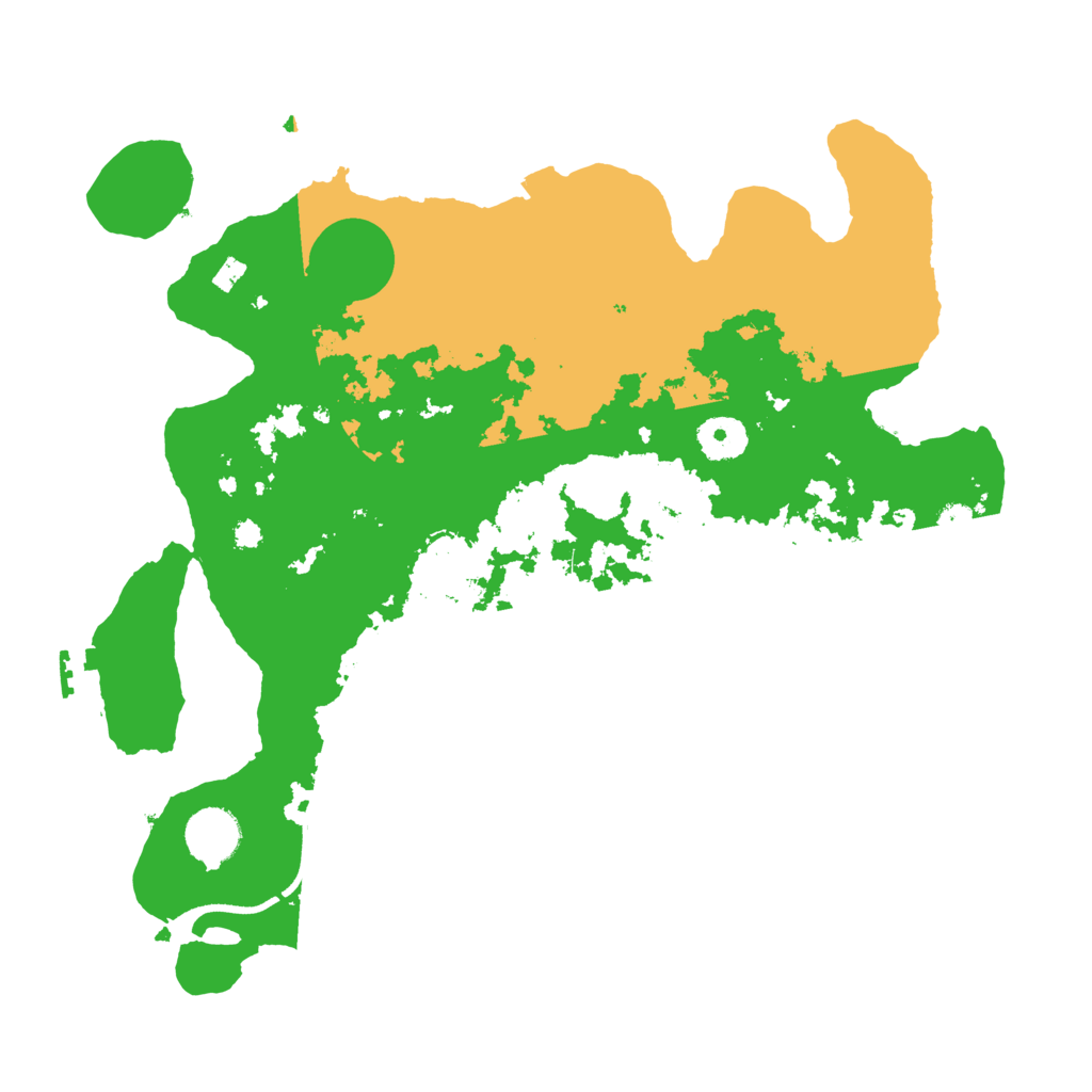 Biome Rust Map: Procedural Map, Size: 3500, Seed: 48764124