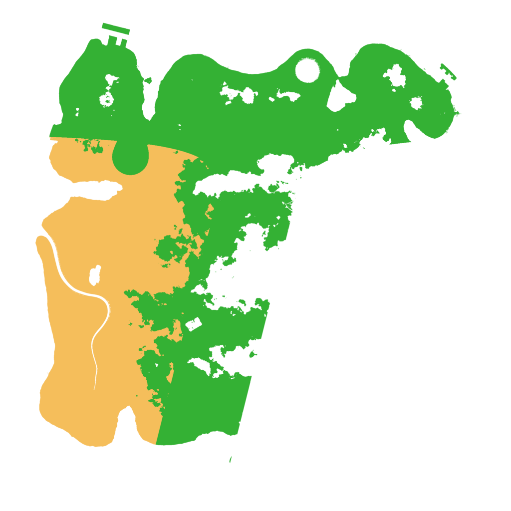Biome Rust Map: Procedural Map, Size: 3700, Seed: 299001859