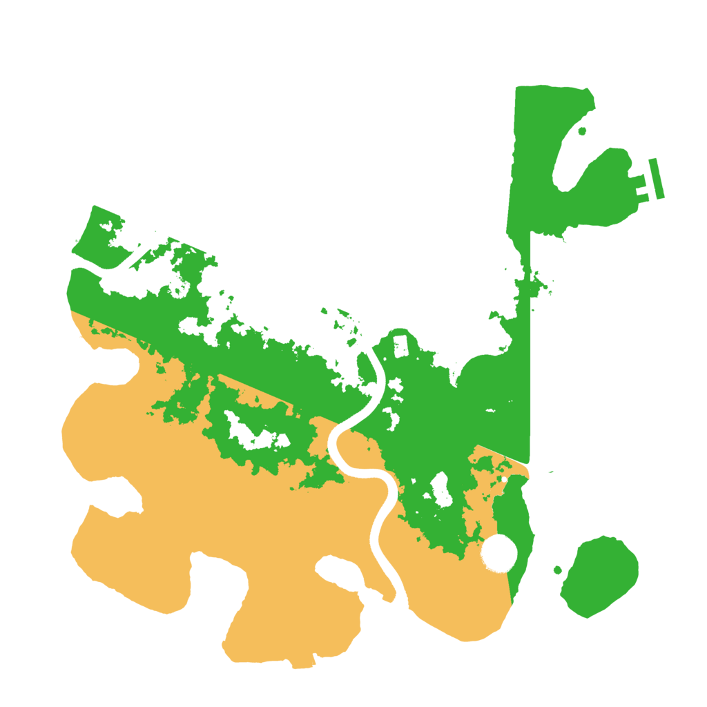 Biome Rust Map: Procedural Map, Size: 3500, Seed: 27202871