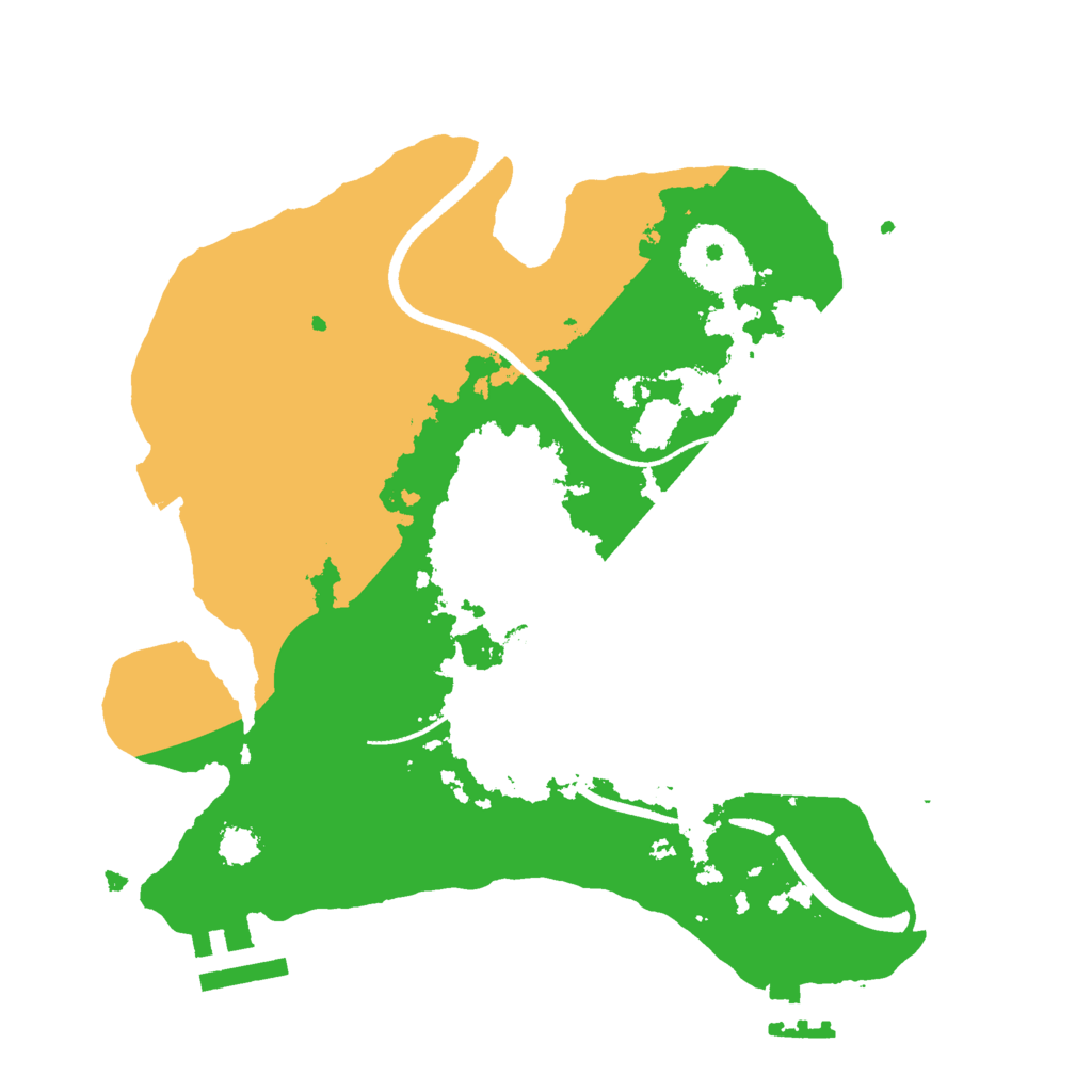 Biome Rust Map: Procedural Map, Size: 2500, Seed: 560002769