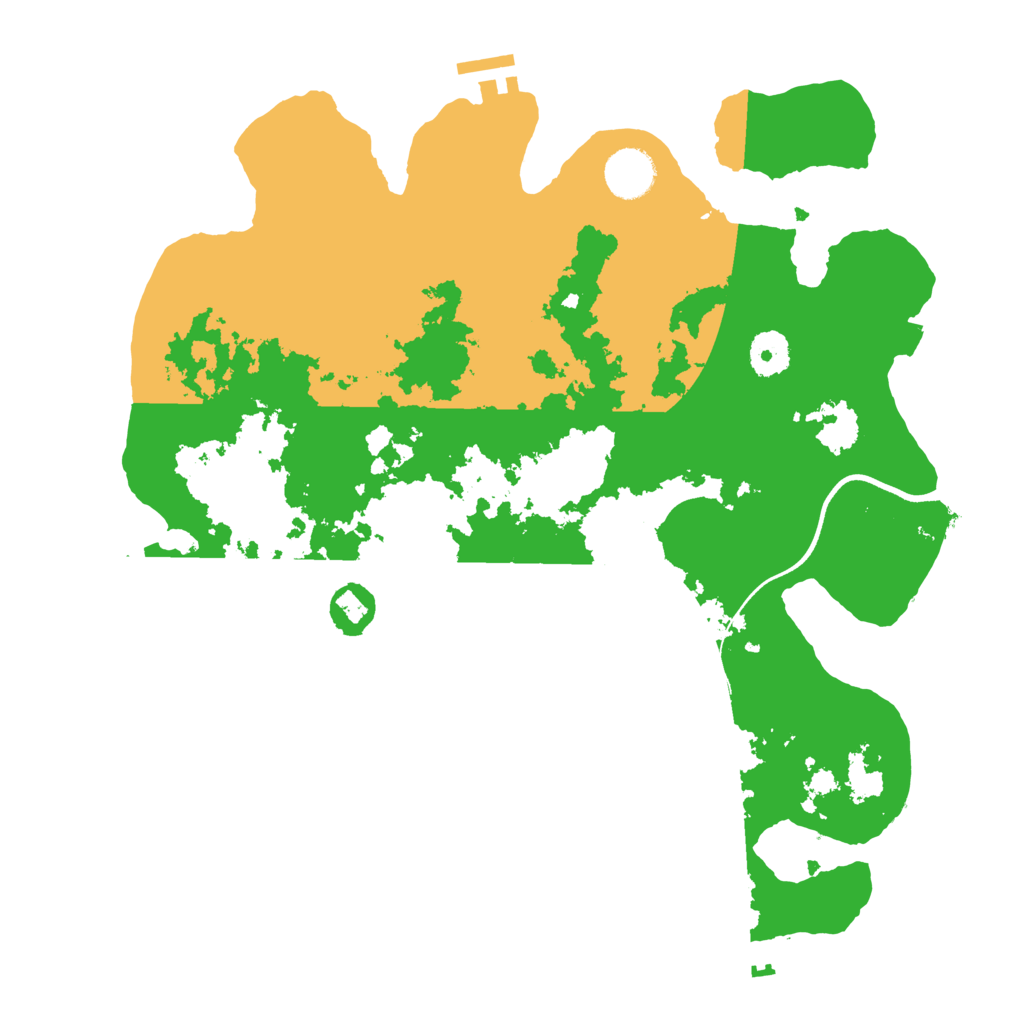 Biome Rust Map: Procedural Map, Size: 3600, Seed: 22610