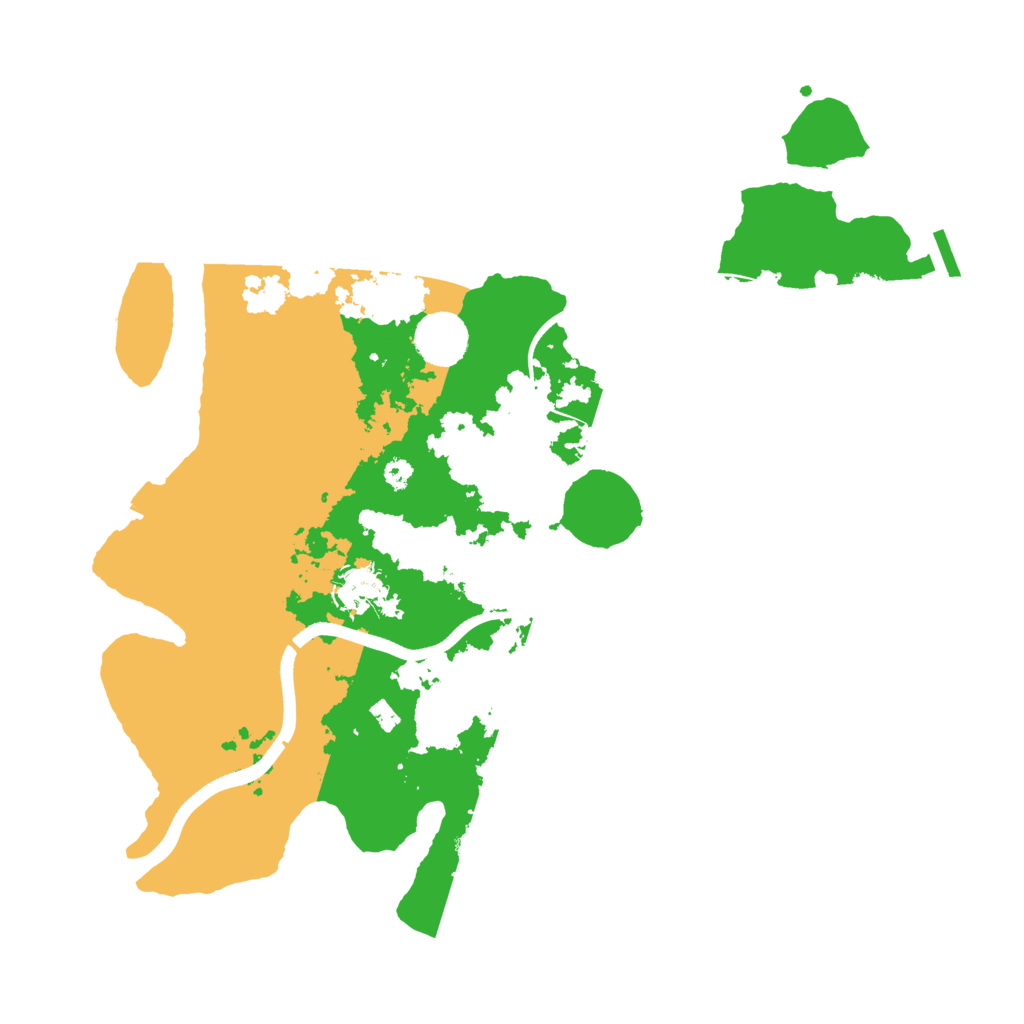 Biome Rust Map: Procedural Map, Size: 3600, Seed: 12610
