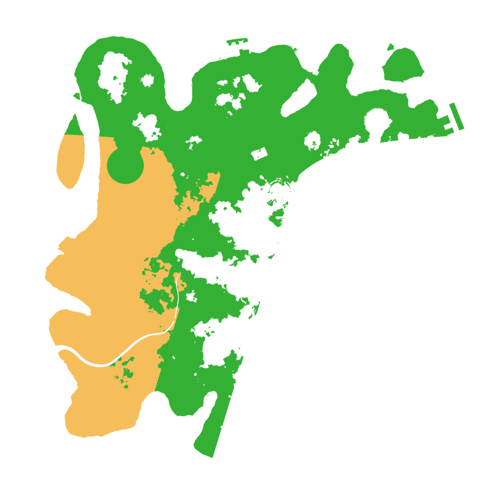 Biome Rust Map: Procedural Map, Size: 3600, Seed: 12610