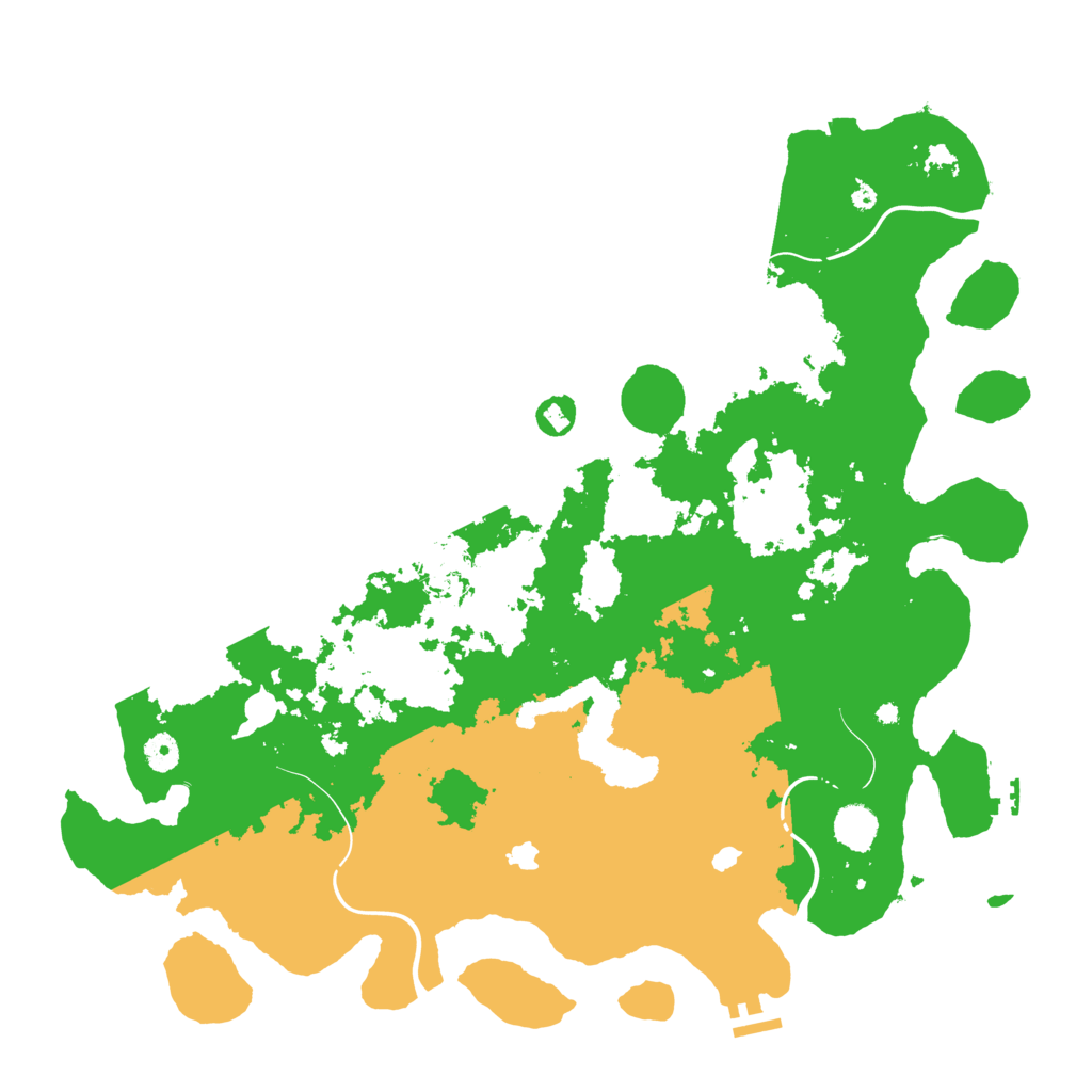 Biome Rust Map: Procedural Map, Size: 4500, Seed: 959908296