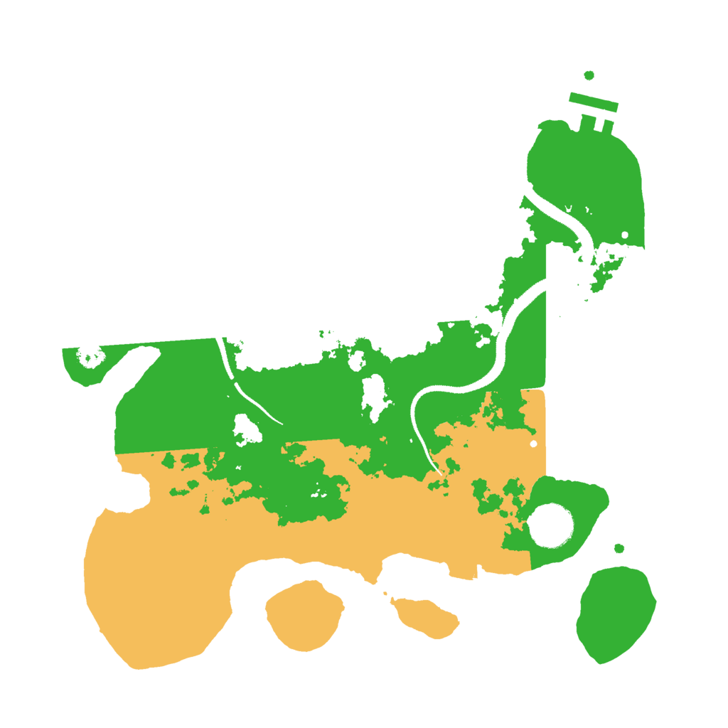 Biome Rust Map: Procedural Map, Size: 3000, Seed: 1334573053