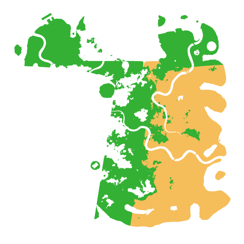 Biome Rust Map: Procedural Map, Size: 4500, Seed: 12412535