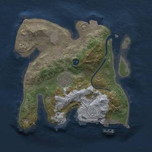 Thumbnail Rust Map: Procedural Map, Size: 2250, Seed: 209360057, 4 Monuments