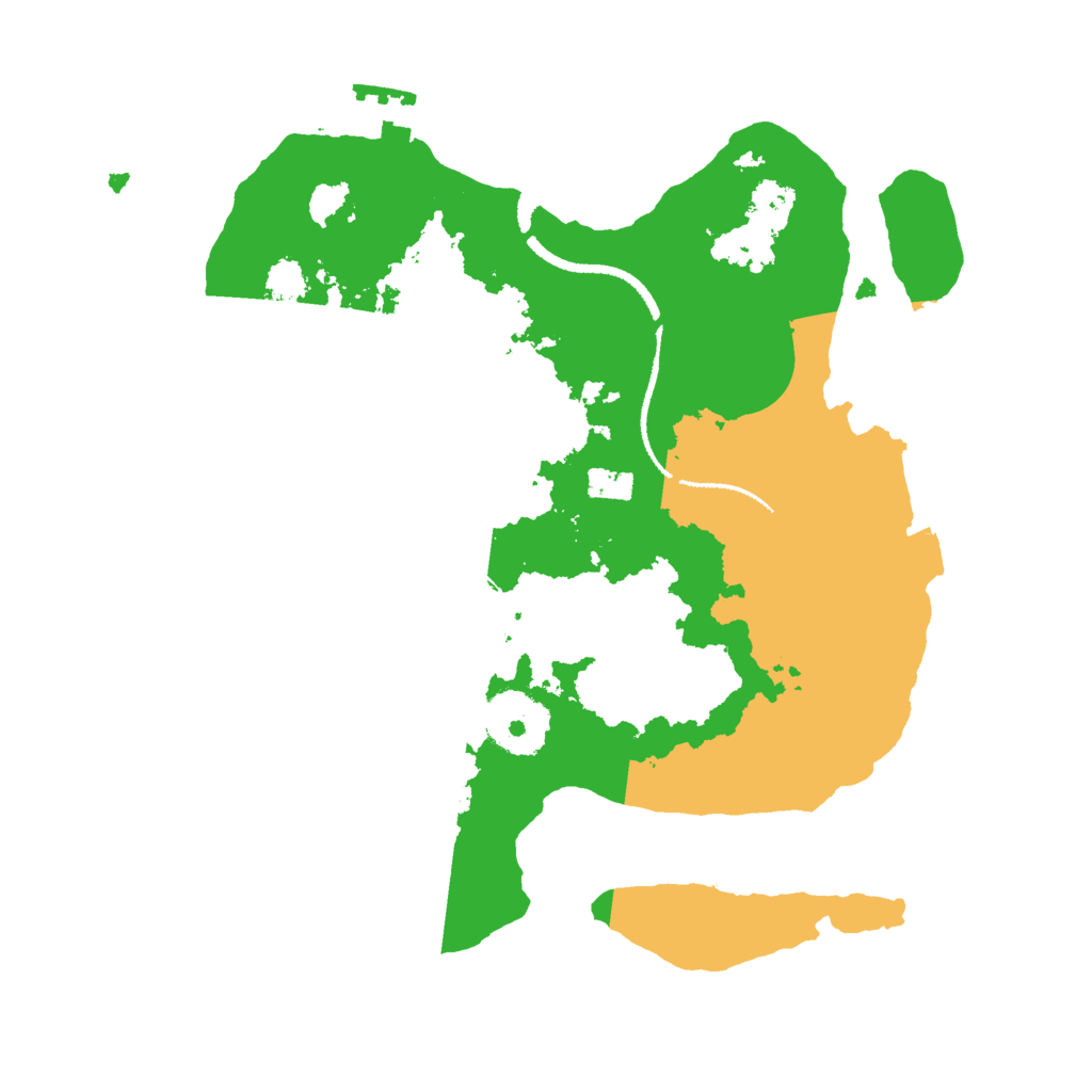 Biome Rust Map: Procedural Map, Size: 2600, Seed: 1418727456