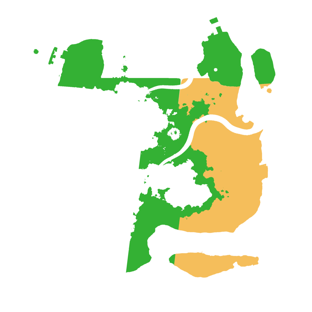 Biome Rust Map: Procedural Map, Size: 2600, Seed: 1418727456