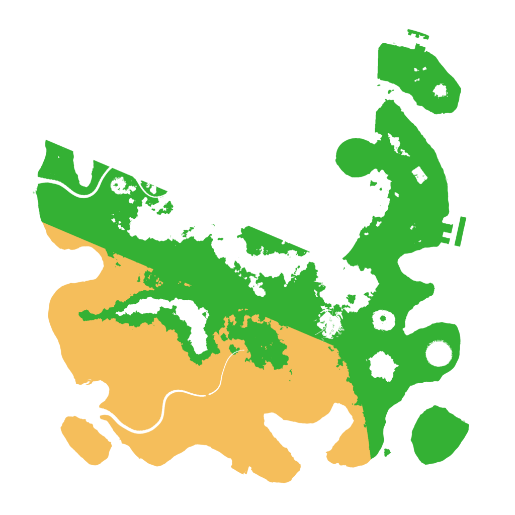 Biome Rust Map: Procedural Map, Size: 3500, Seed: 1031239483