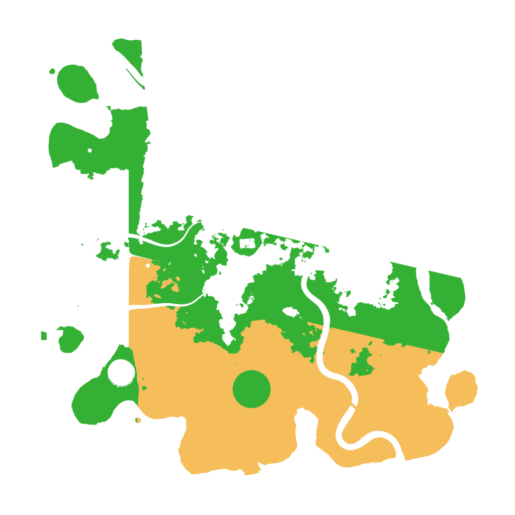 Biome Rust Map: Procedural Map, Size: 3600, Seed: 615220608