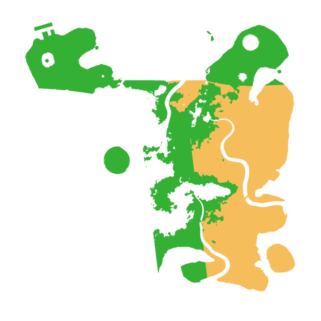 Biome Rust Map: Procedural Map, Size: 3500, Seed: 20237994