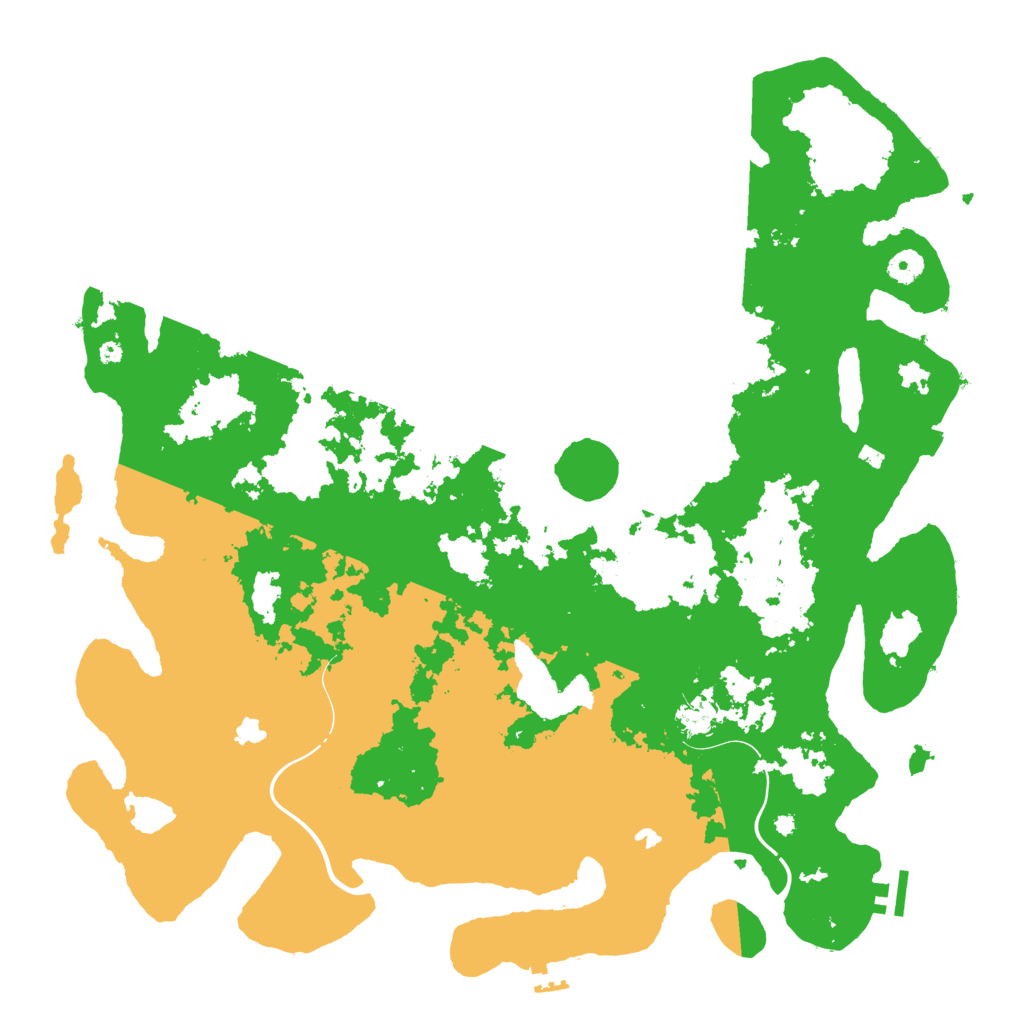 Biome Rust Map: Procedural Map, Size: 4500, Seed: 297752