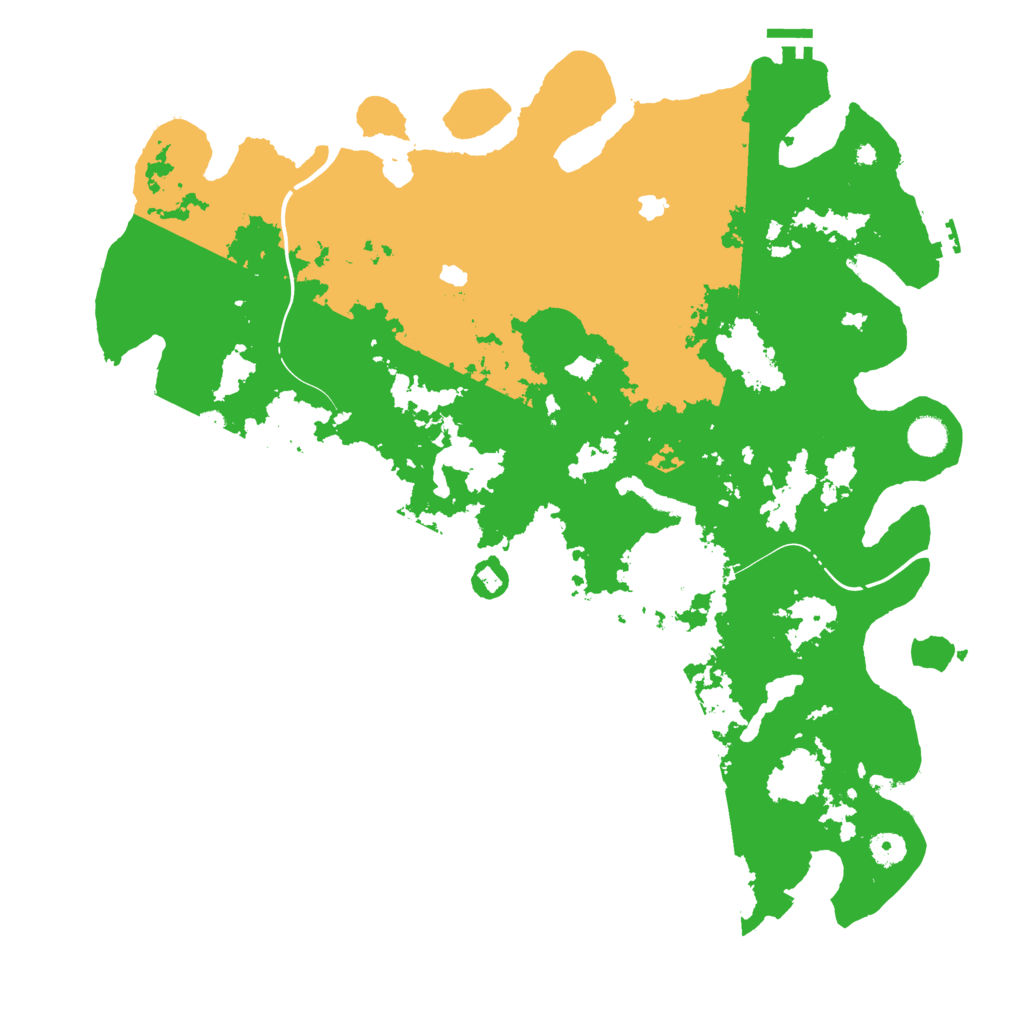 Biome Rust Map: Procedural Map, Size: 4500, Seed: 1730322101