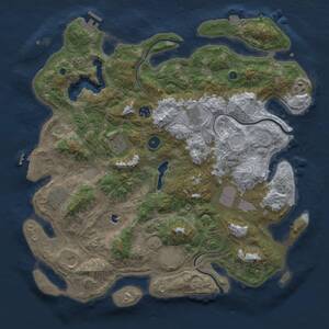 Thumbnail Rust Map: Procedural Map, Size: 4250, Seed: 1044620137, 15 Monuments