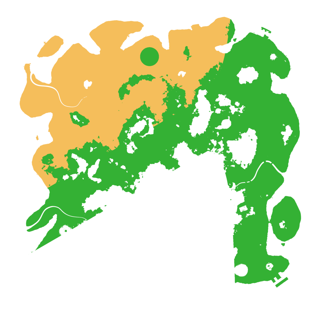Biome Rust Map: Procedural Map, Size: 4500, Seed: 318954660