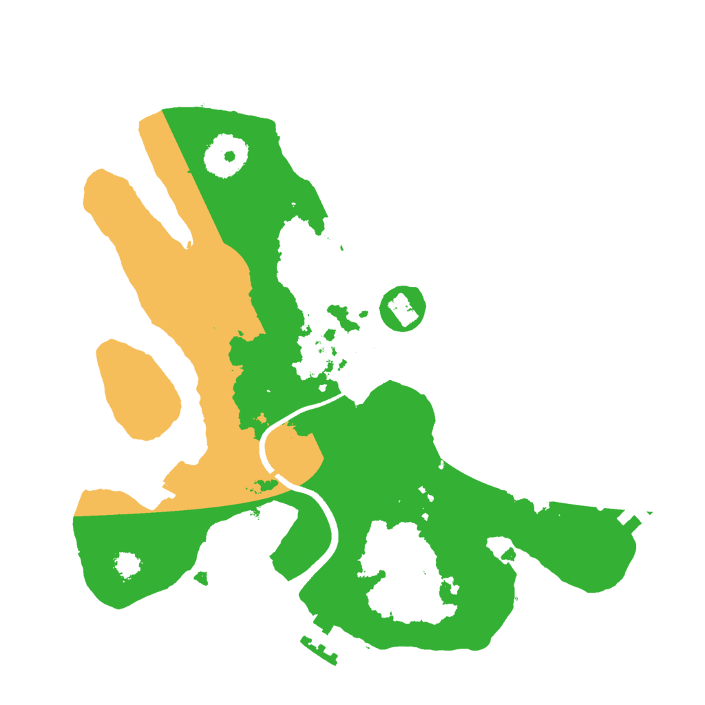 Biome Rust Map: Procedural Map, Size: 2500, Seed: 4208008