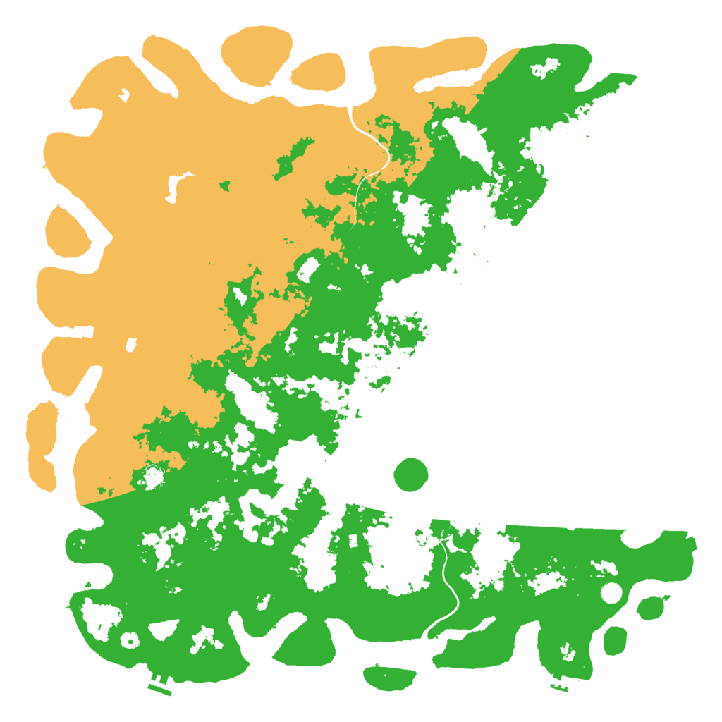 Biome Rust Map: Procedural Map, Size: 6000, Seed: 47812