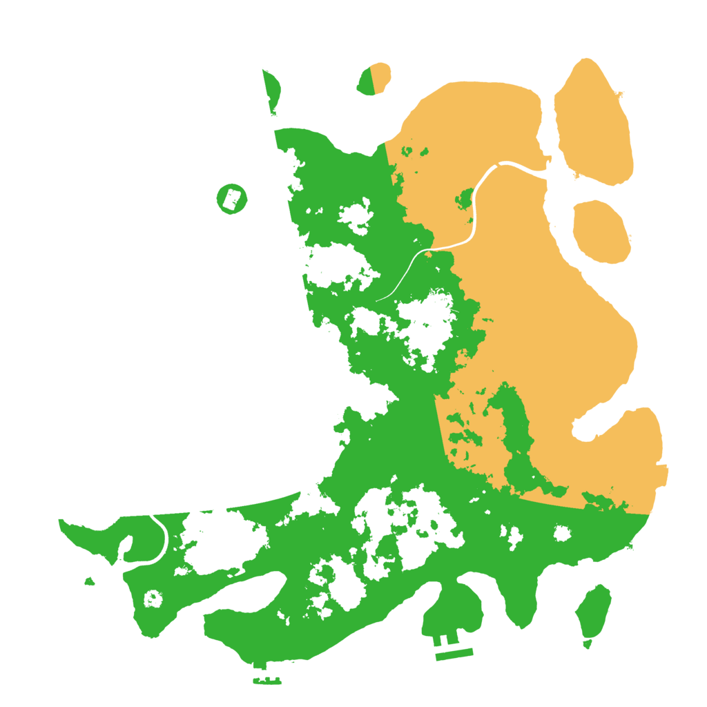 Biome Rust Map: Procedural Map, Size: 3800, Seed: 645093750