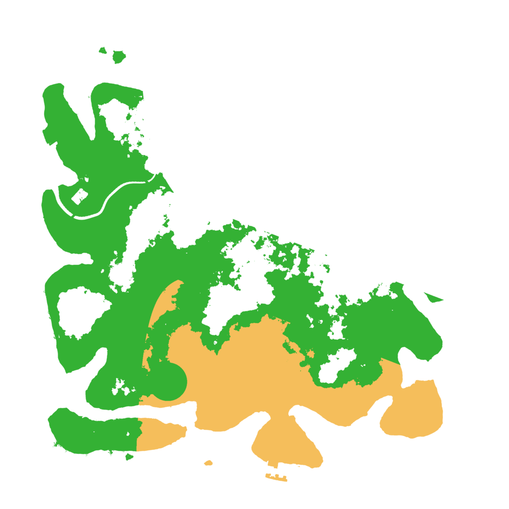 Biome Rust Map: Procedural Map, Size: 3500, Seed: 14121973