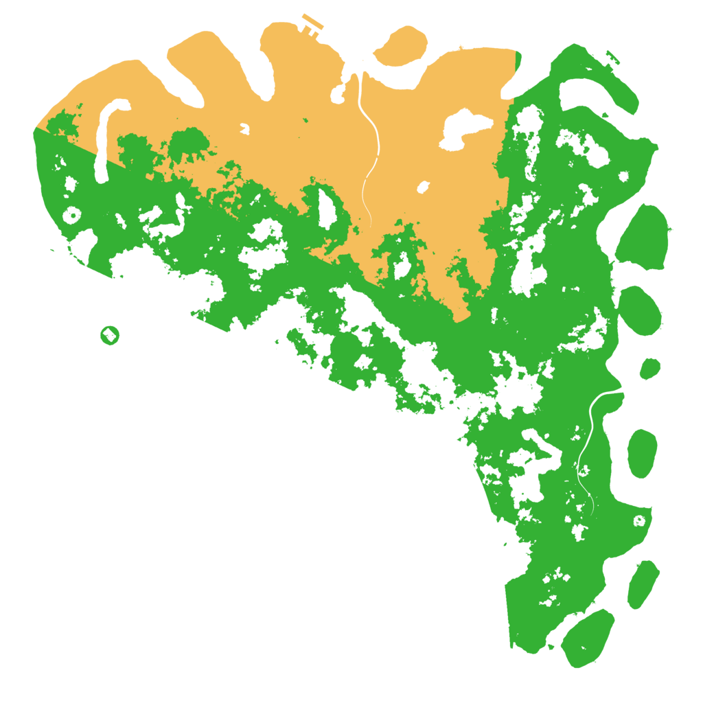 Biome Rust Map: Procedural Map, Size: 6000, Seed: 70000